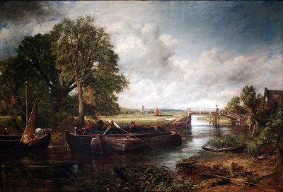 Vista del Stour cerca de Dedham de John Constable